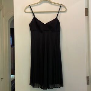 Little black, BCBG dress, pleated. Size P4